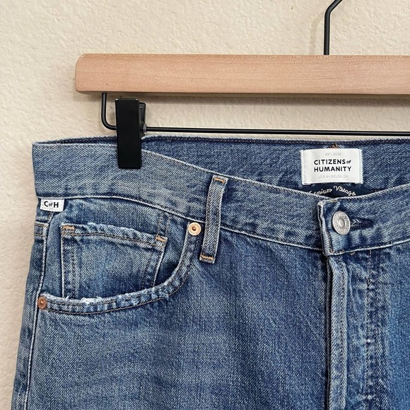 Citizens of Humanity Emerson Distressed Slim Boyfriend Denim Jeans Roadtrip 27 - Picture 7 of 16